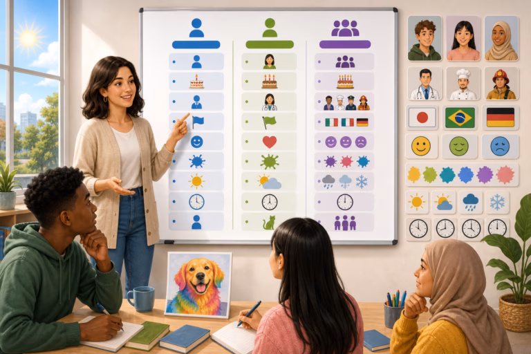 Create a bright, editorial style educational illustration for a beginner
